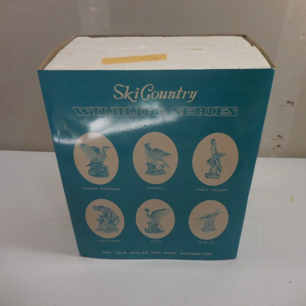 Ski Country 1979 Snow Leopard Wildlife Series Limited Edition Decanter with Box